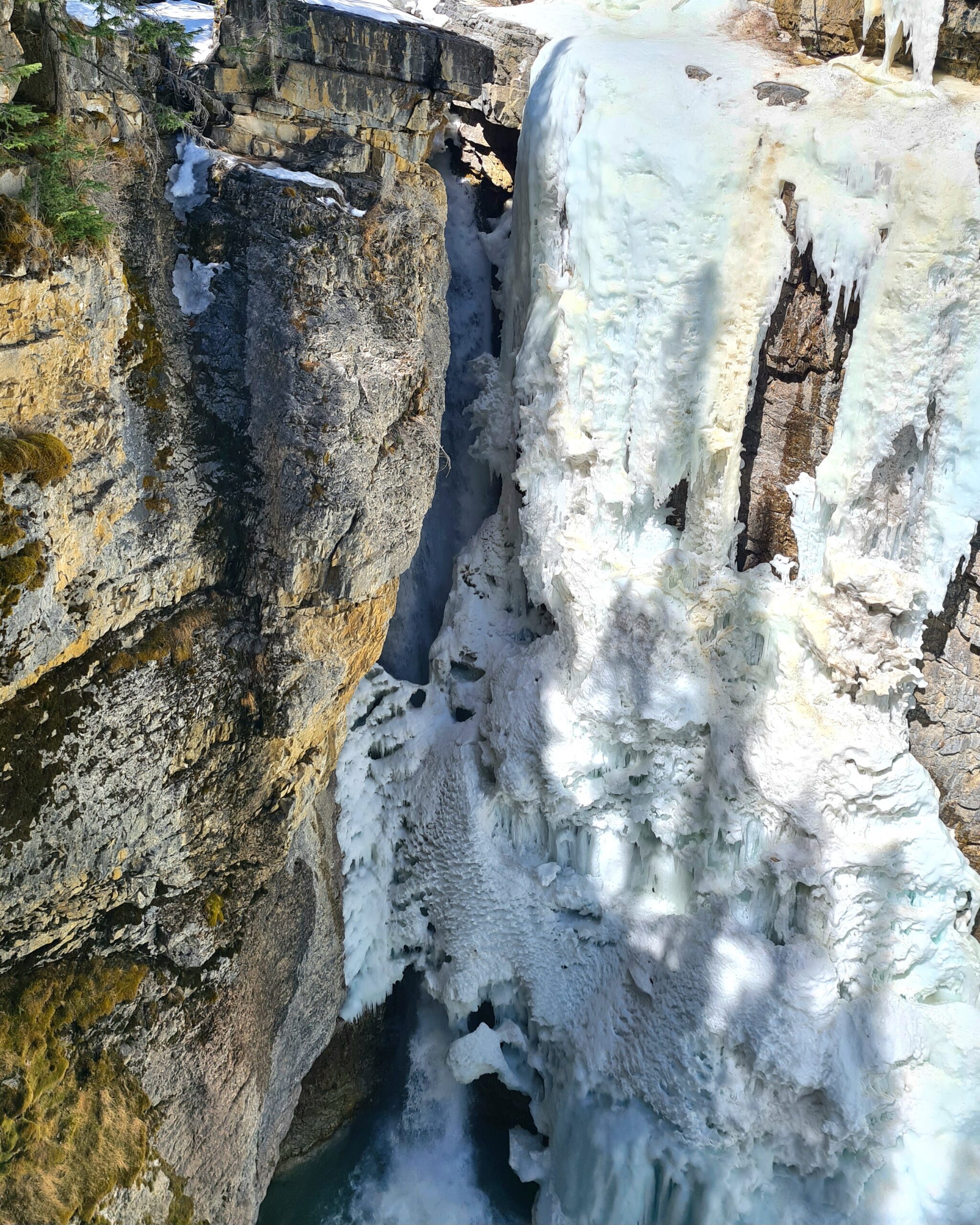Johnston Canyon Frozen Waterfall