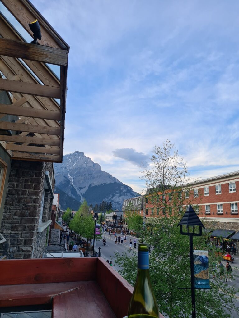 Cascade Mountain from The Elk Bar and Restaurant