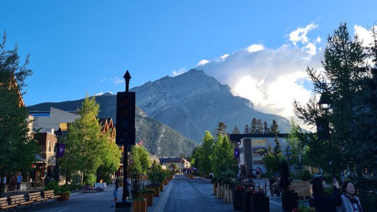 Cascade Mountain from Banff Avenue