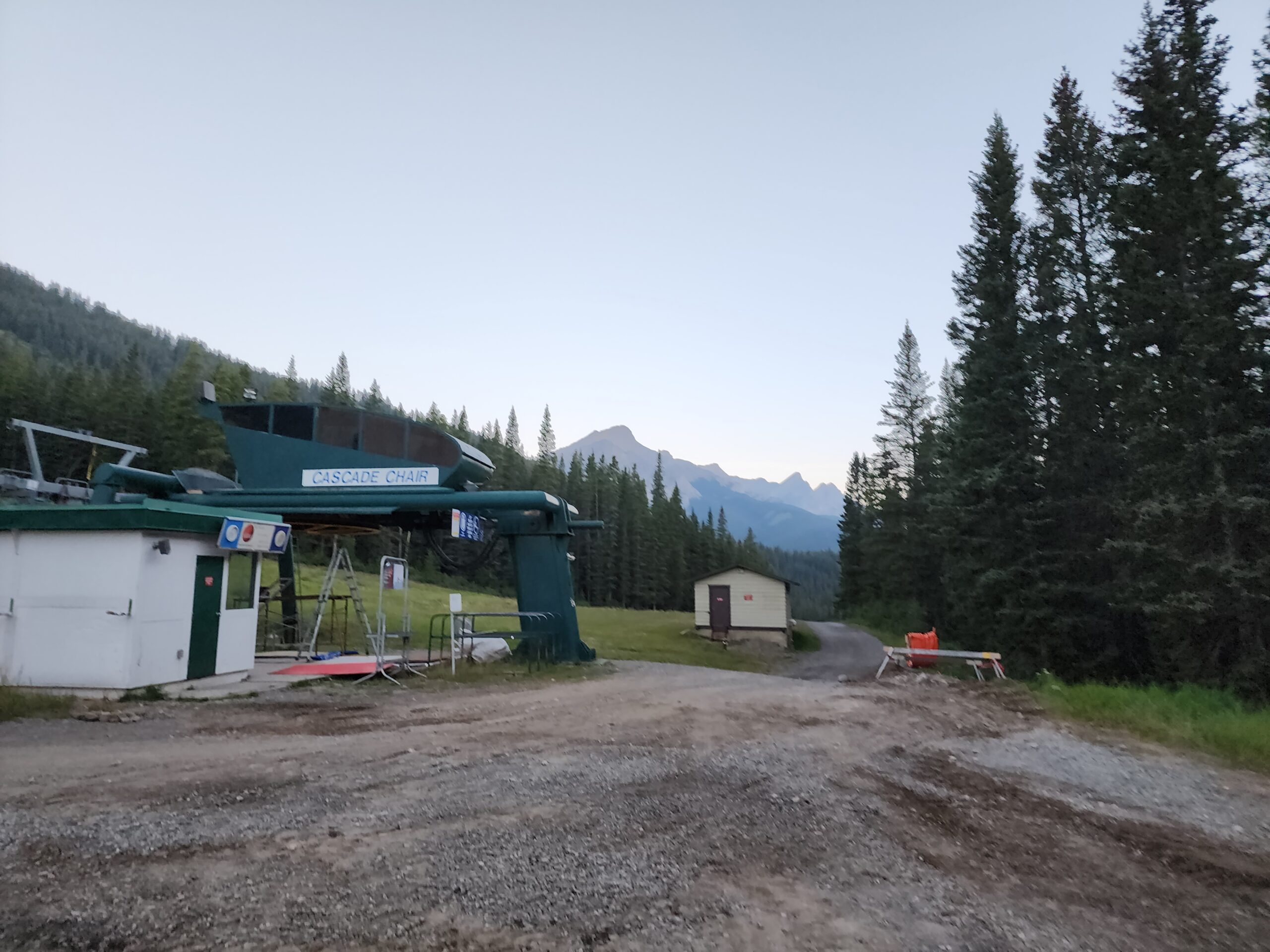 Cascade Mountain on a smokey day