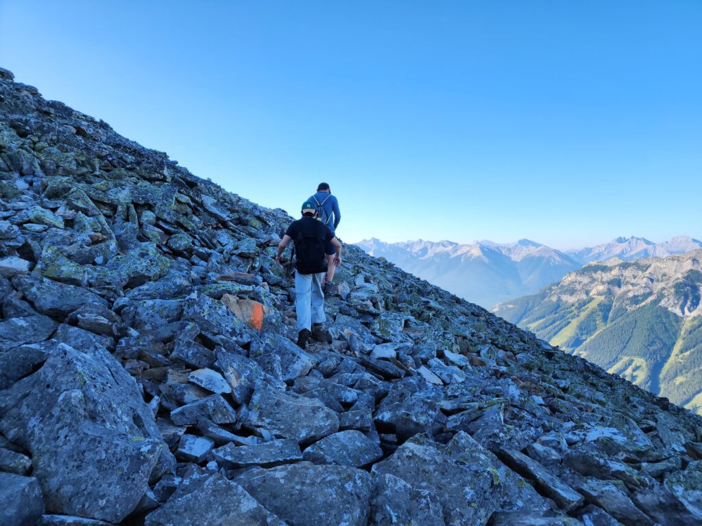 Boulder field Cascade Mountain